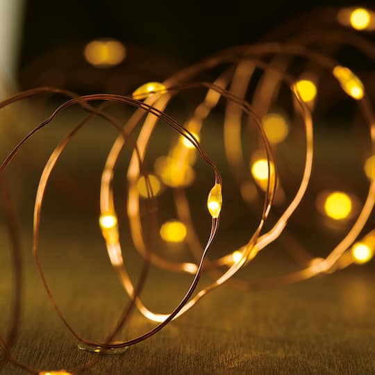 50ct. Amber LED String Lights by Ashland®